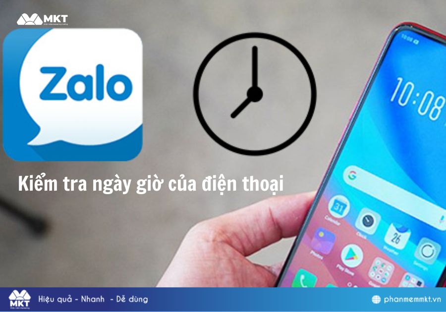 Kiểm tra ngày giờ của điện thoại