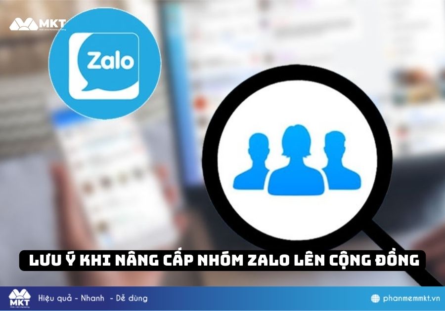 Lưu ý khi nâng cấp nhóm Zalo lên cộng đồng