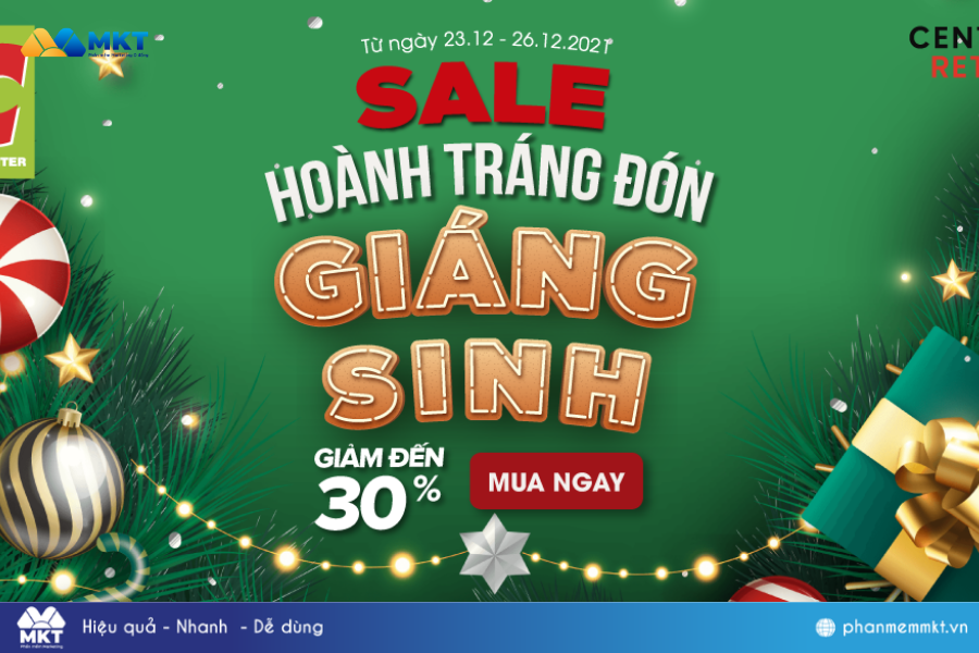 Chương trình sale tháng 12 - Siêu sale Giáng sinh 